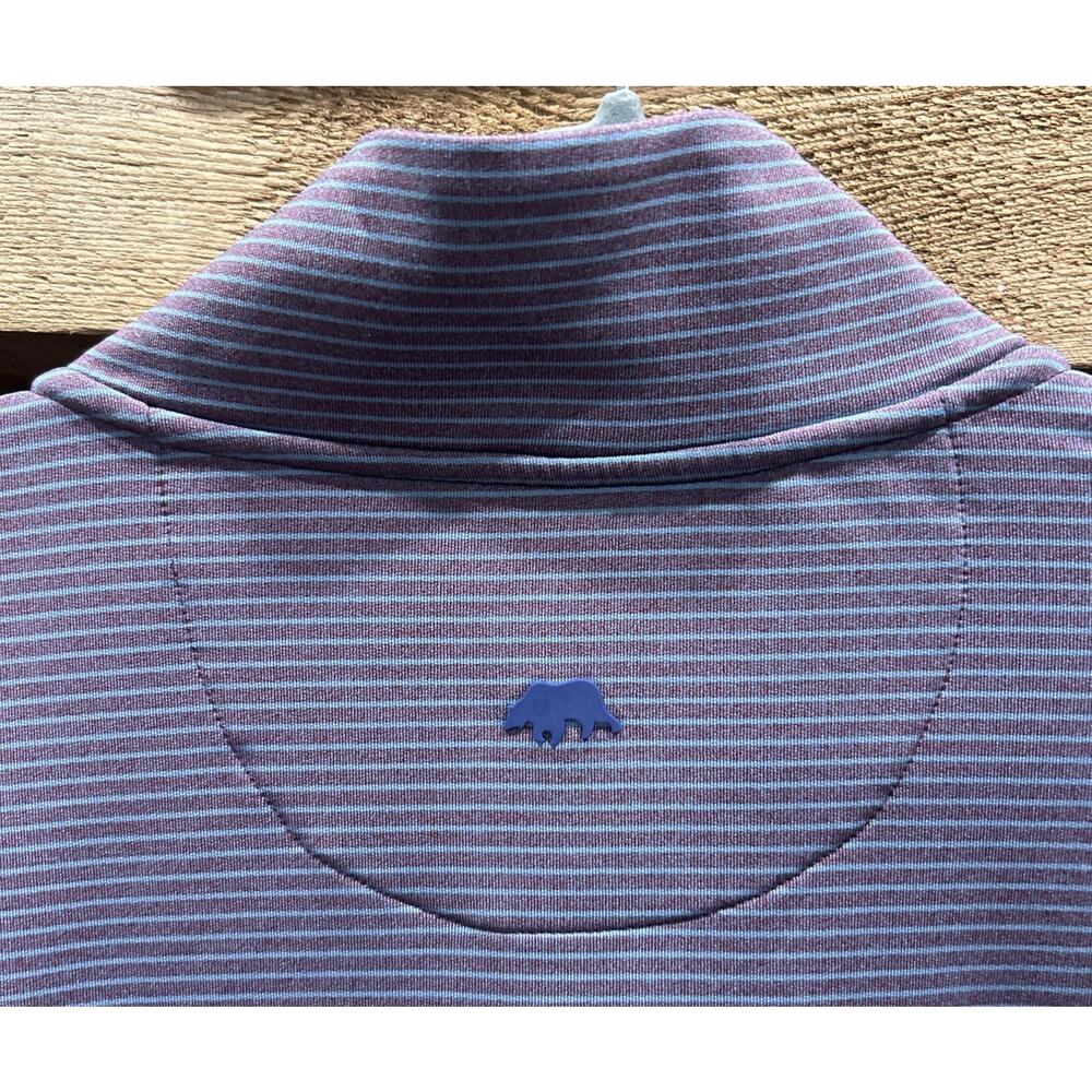 Men’s ONWARD RESERVE Performance Purple/Blue Striped 1/4 Zip Pullover Size M *B3 - Picture 5 of 5